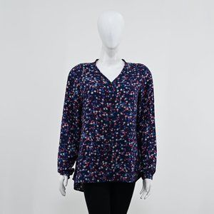 Up Fashion Women Blue Printed Top